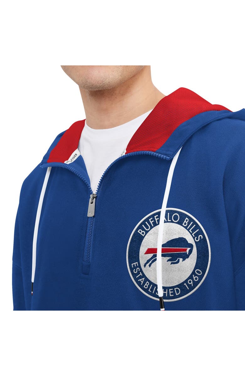 Tommy Hilfiger Men's Tommy Hilfiger Royal Buffalo Bills Aaron Quarter-Zip Hoodie, Alternate, color, Royal