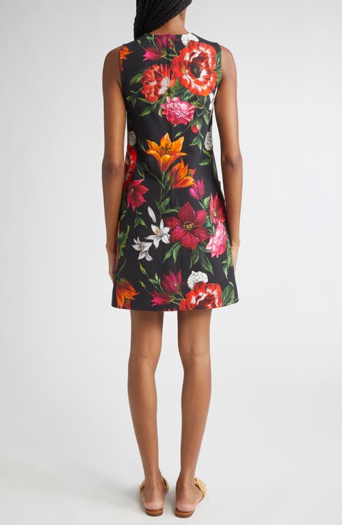 Dolce & Gabbana Floral-print Mini Dress Clothing In Multi