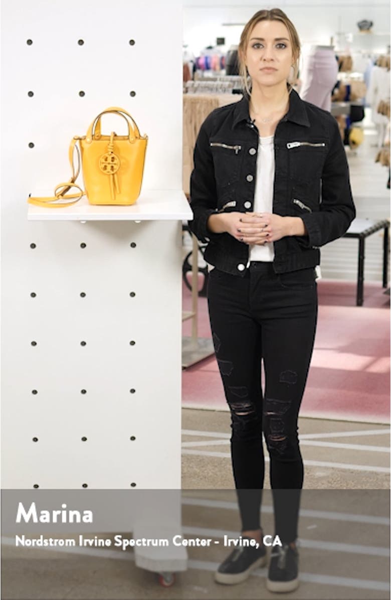 Mini Miller Leather Bucket Bag, sales video thumbnail