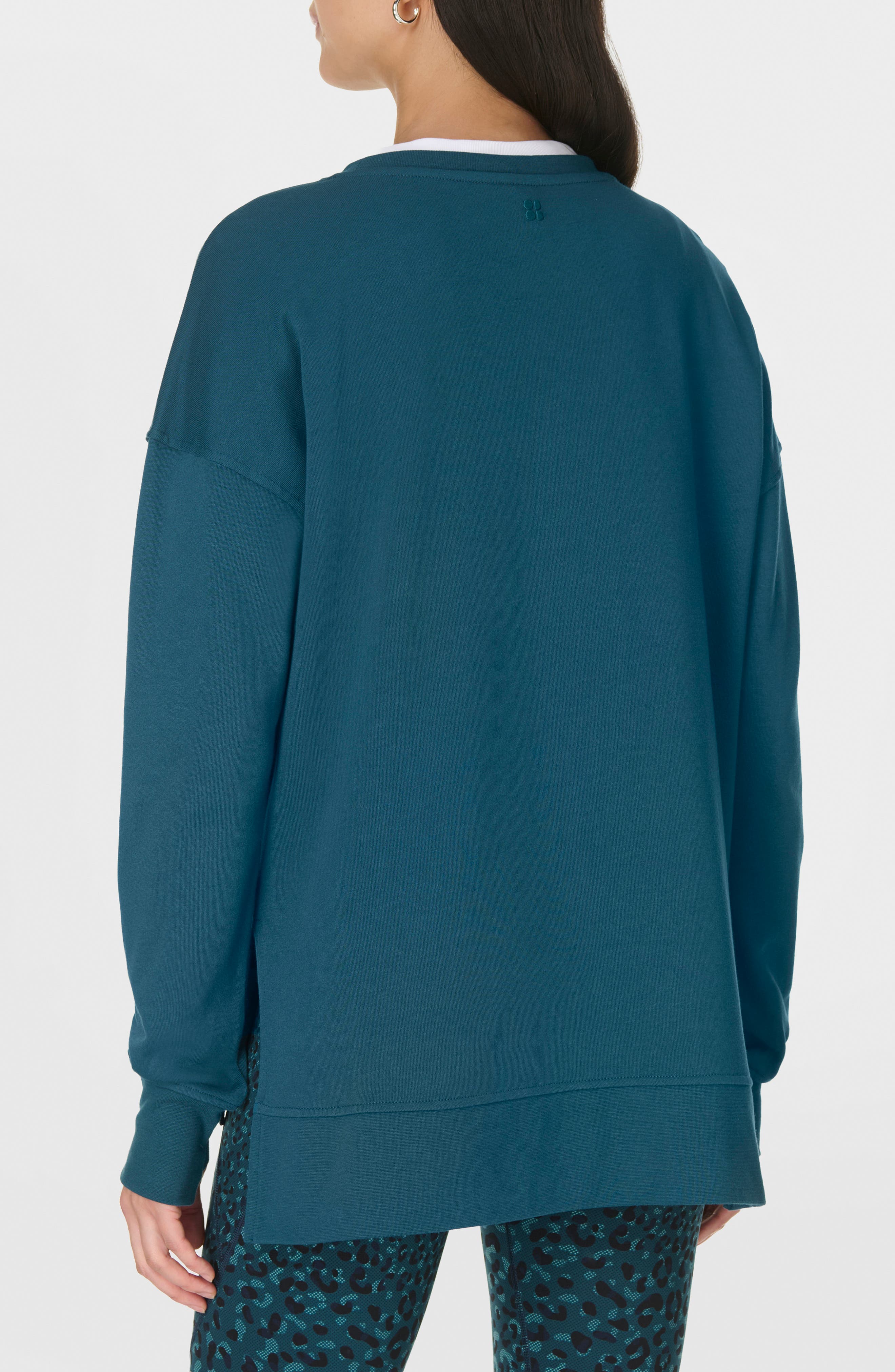 Sweaty Betty After Class Stripe Longline Sweatshirt (Women) | Nordstromrack