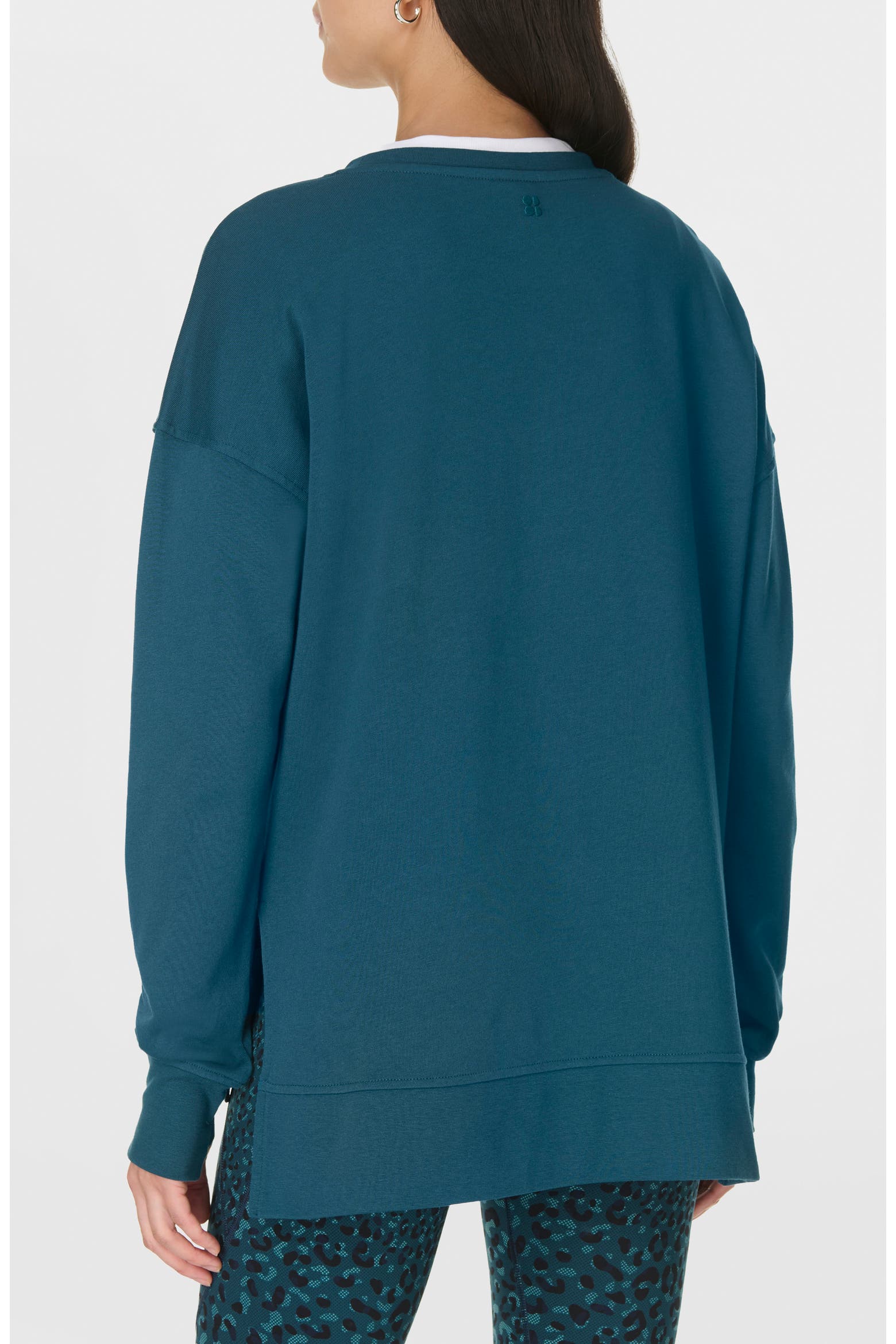 Colourful Rack For Classes Sweaty Betty After Class Stripe Longline Sweatshirt (Women) | Nordstromrack