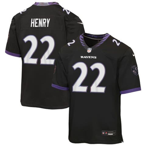 Youth Nike Derrick Henry Black Baltimore Ravens Alternate Game Jersey