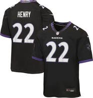 Nike Youth Nike Derrick Henry Black Baltimore Ravens Alternate Game Jersey