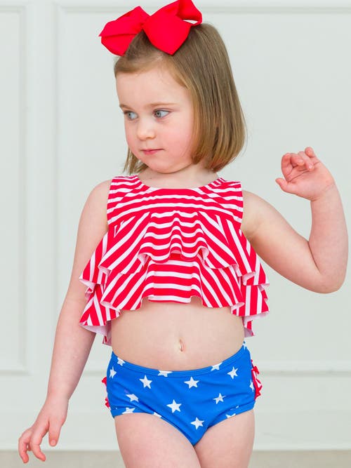 Shop Rufflebutts Girls Flounce Bikini