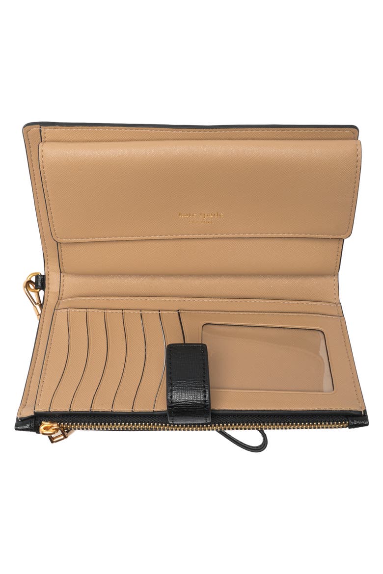 morgan colorblocked phone wallet, Alternate, color, CAFE MOCHA MULTI