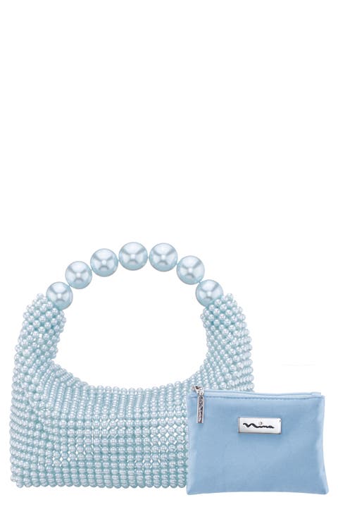 Kiki Faux Pearl To Handle Bag