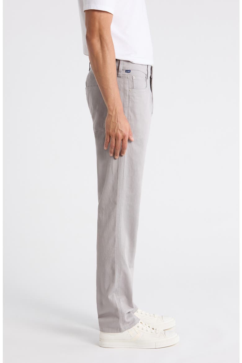 Elijah Relaxed Straight Stretch Cotton & Linen Pants, Alternate, color, STONE GREY LIGHT GREY