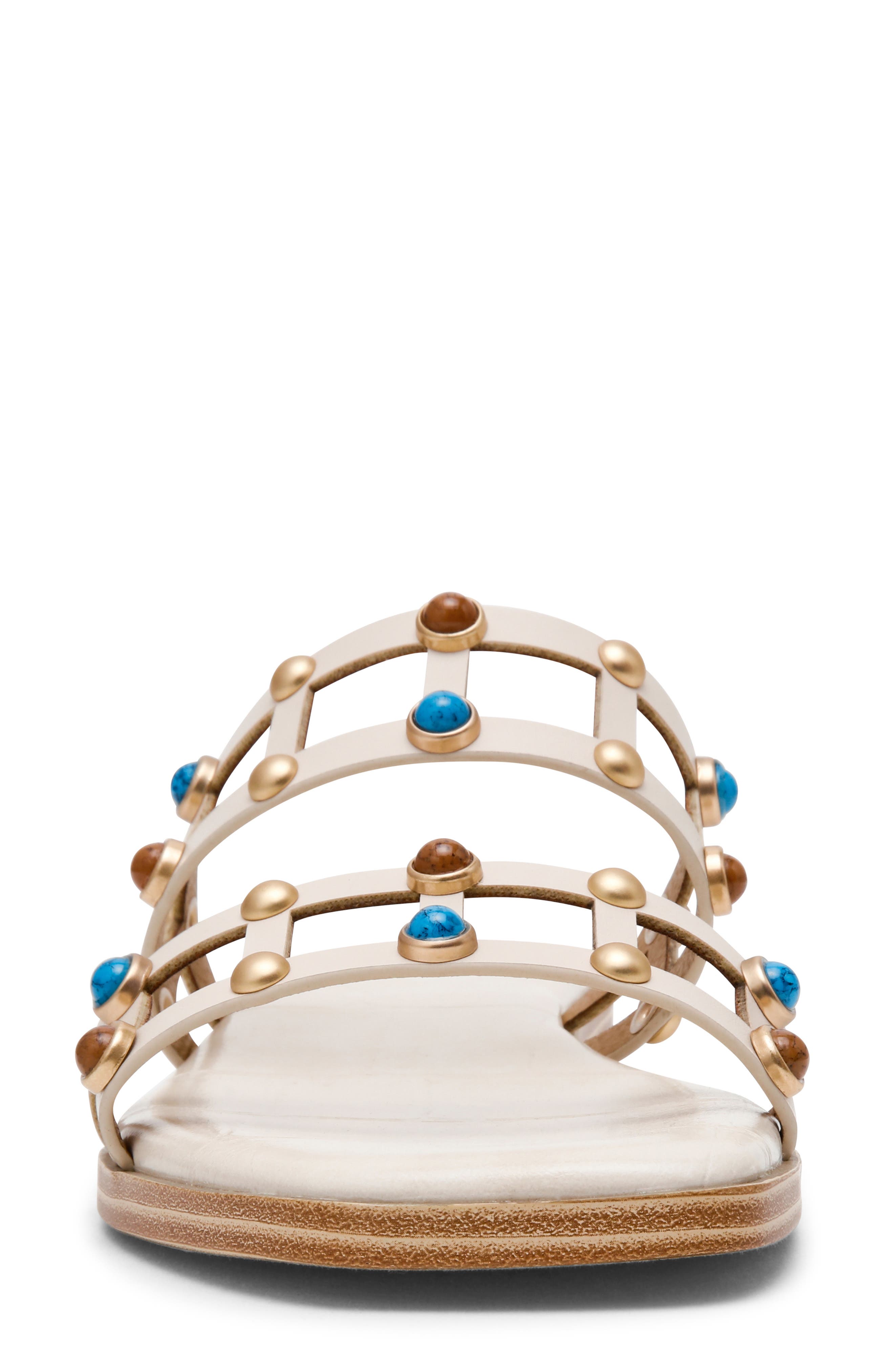 Marcy Embellished Sandal, Alternate, color, IVORY MULTI