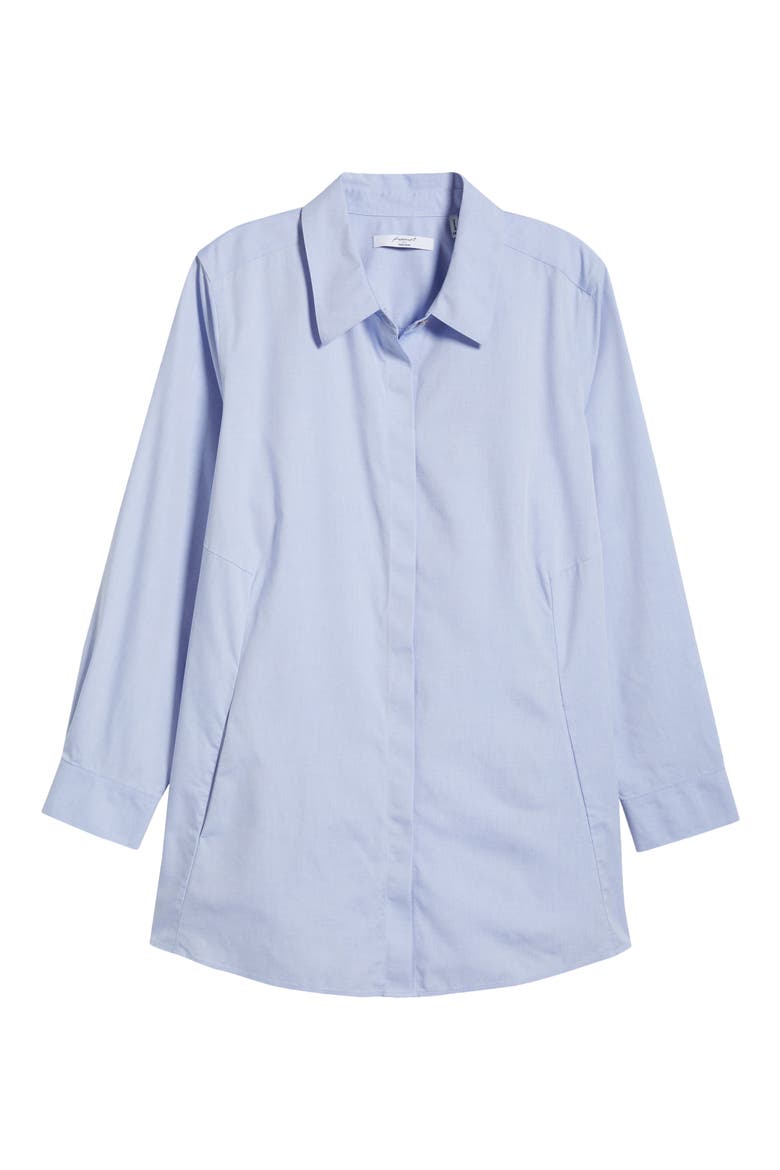 Cici Non-Iron Tunic Blouse, Alternate, color, BLUE WAVE
