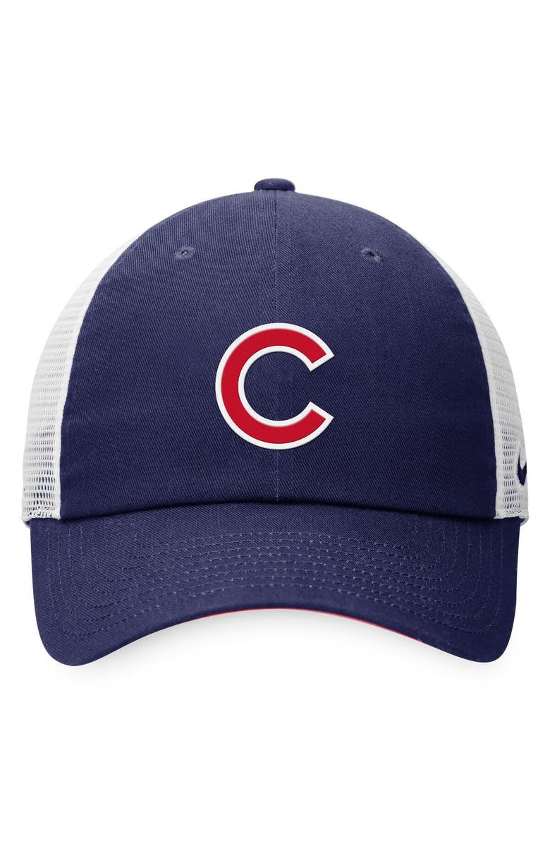 Nike Men's Nike Royal/White Chicago Cubs Heritage86 Lightweight Unstructured Adjustable Trucker Hat, Alternate, color,