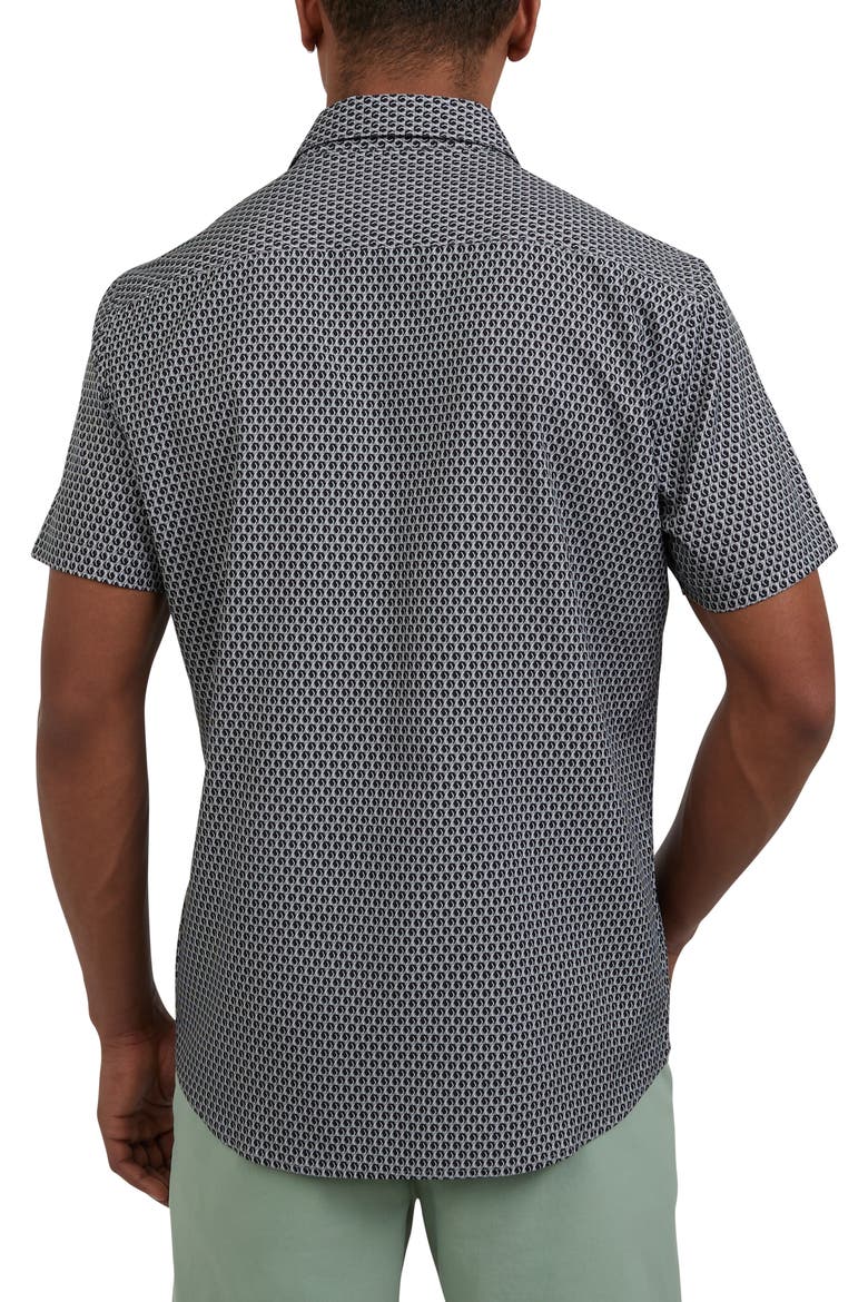 Abel Short Sleeve Button-Up Shirt, Alternate, color, SIDEWALK