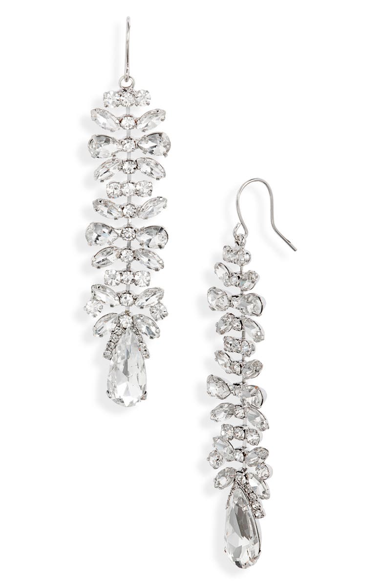 CRISTABELLE Crystal Statement Drop Earrings, Main, color, 