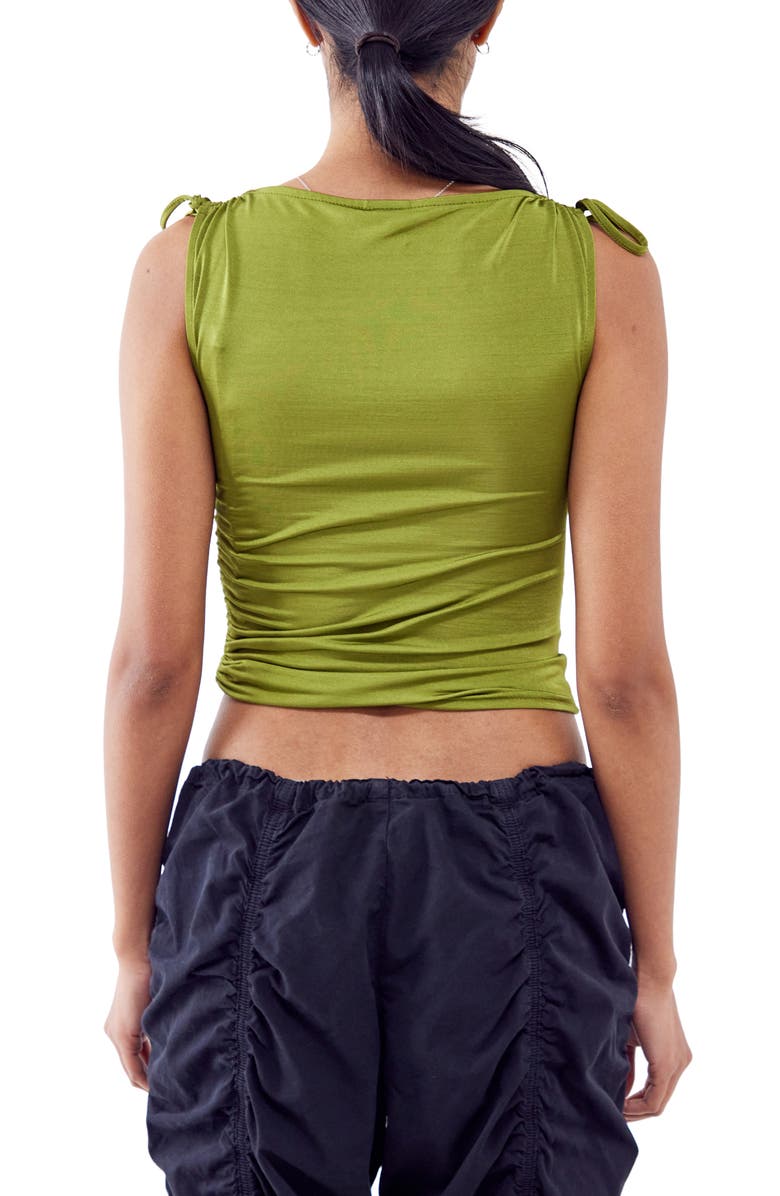 Iets Frans Slinky Ruched Crop Tank, Alternate, color,