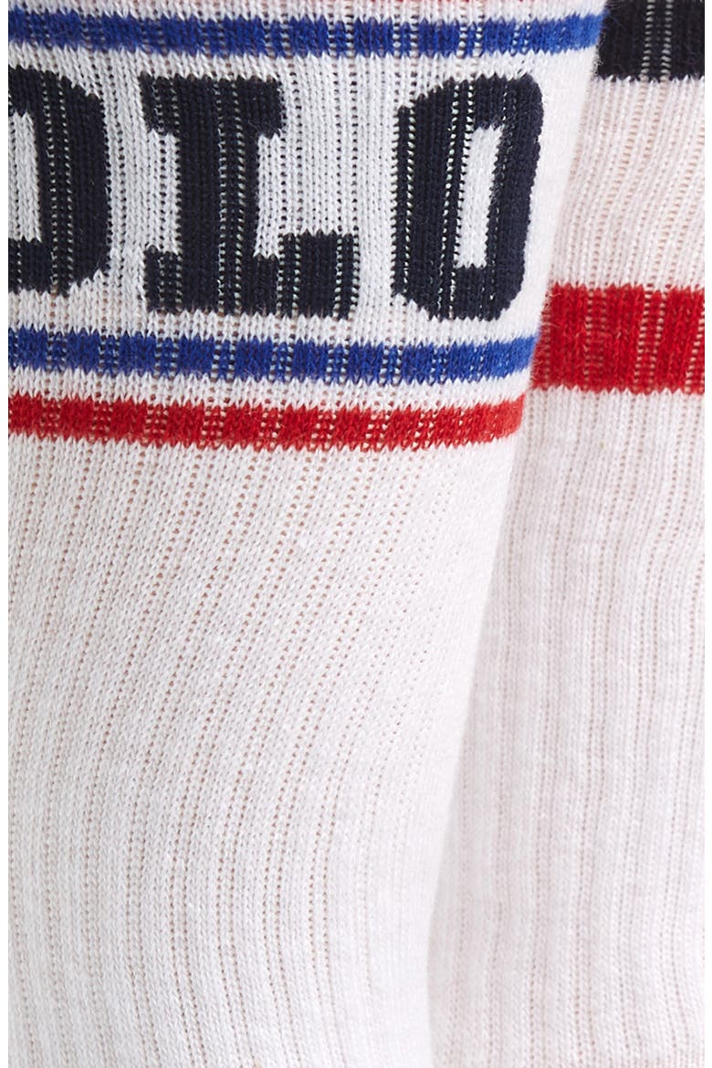 Americana 3-Pack Athletic Socks, Alternate, color, WHITE