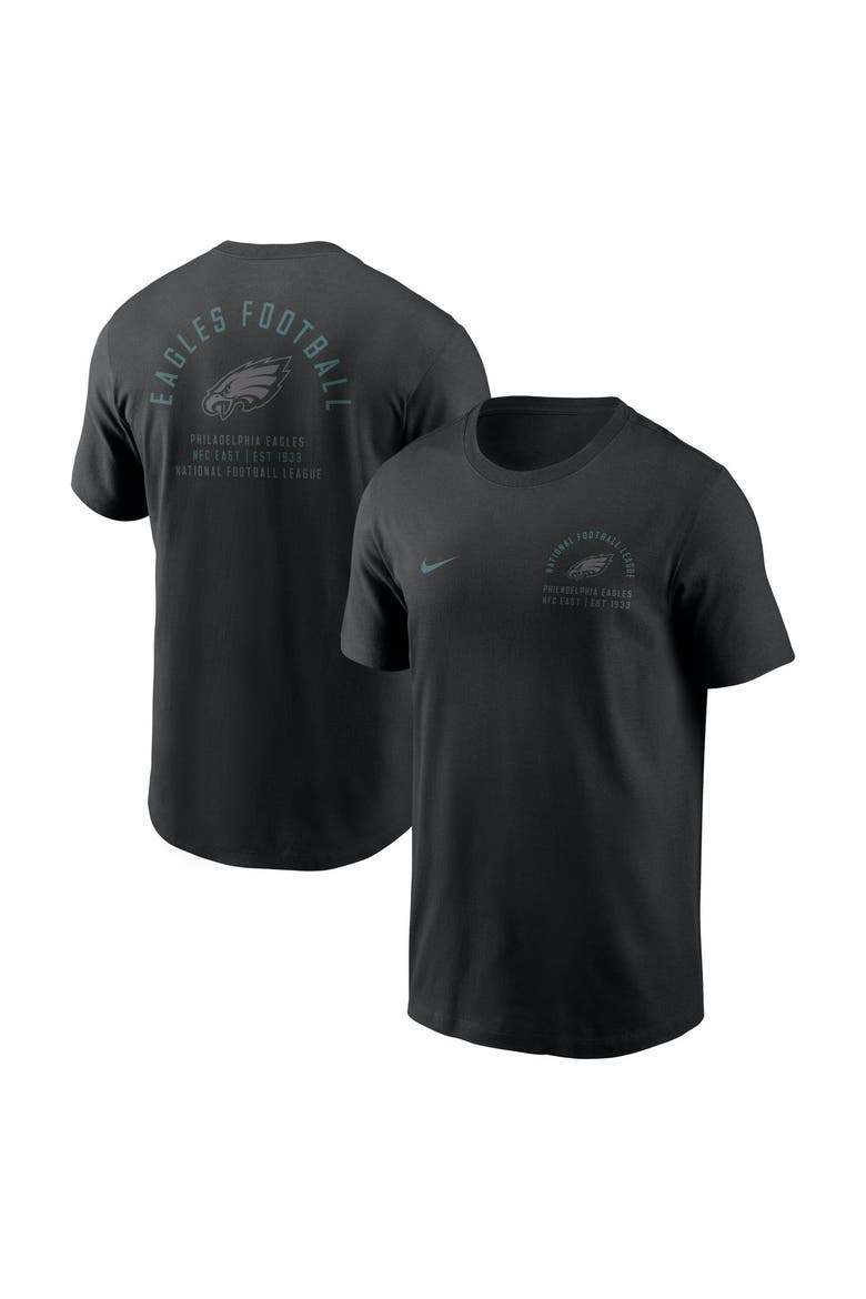Men's Nike Black Philadelphia Eagles Split Logo T-Shirt, Main, color, Black