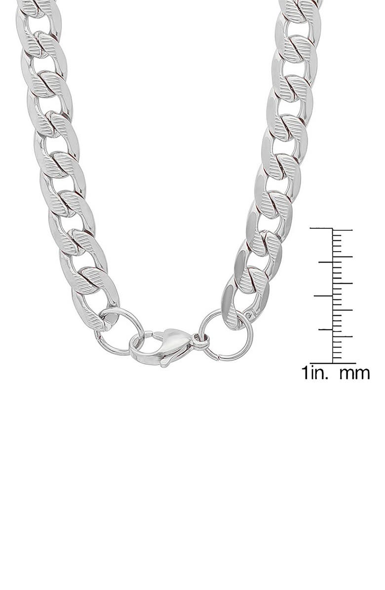 HMY JEWELRY Curb Chain Link Necklace, Alternate, color, 