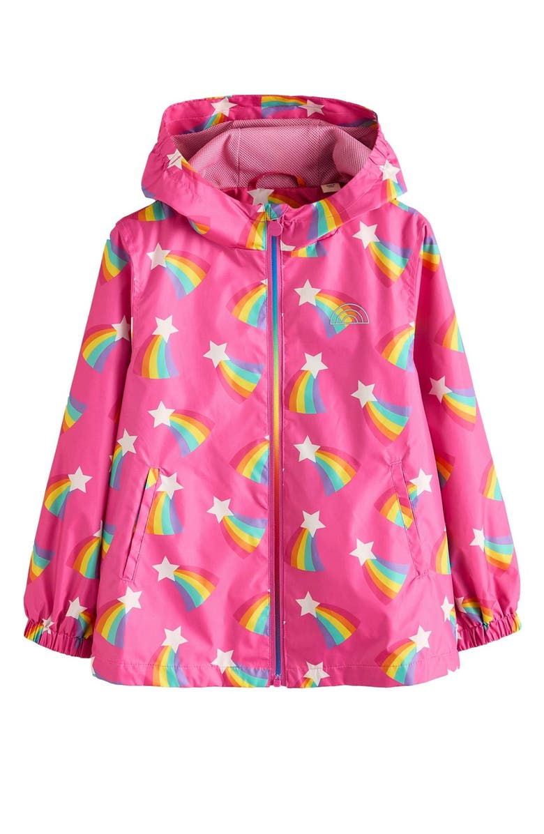 Little Bird Kids' Rainbow Mac Water Resistant Raincoat, Main, color, 