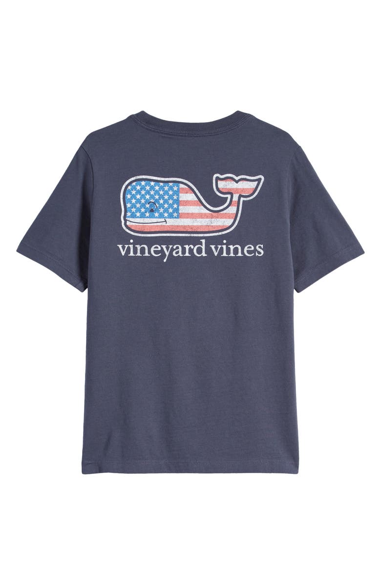 vineyard vines Kids' Flag Pocket Graphic T-Shirt, Alternate, color, Vineyard Navy