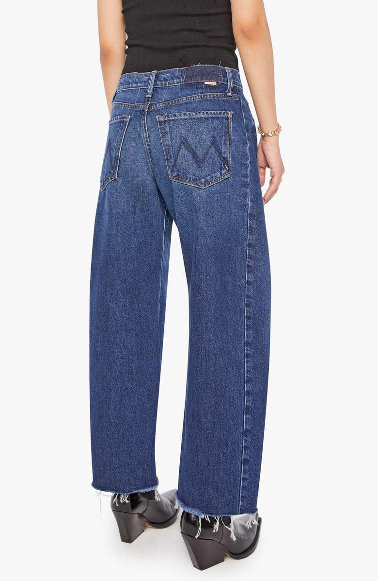 MOTHER The Full Pipe Flood High Waist Barrel Leg Jeans, Alternate, color, Unplugged