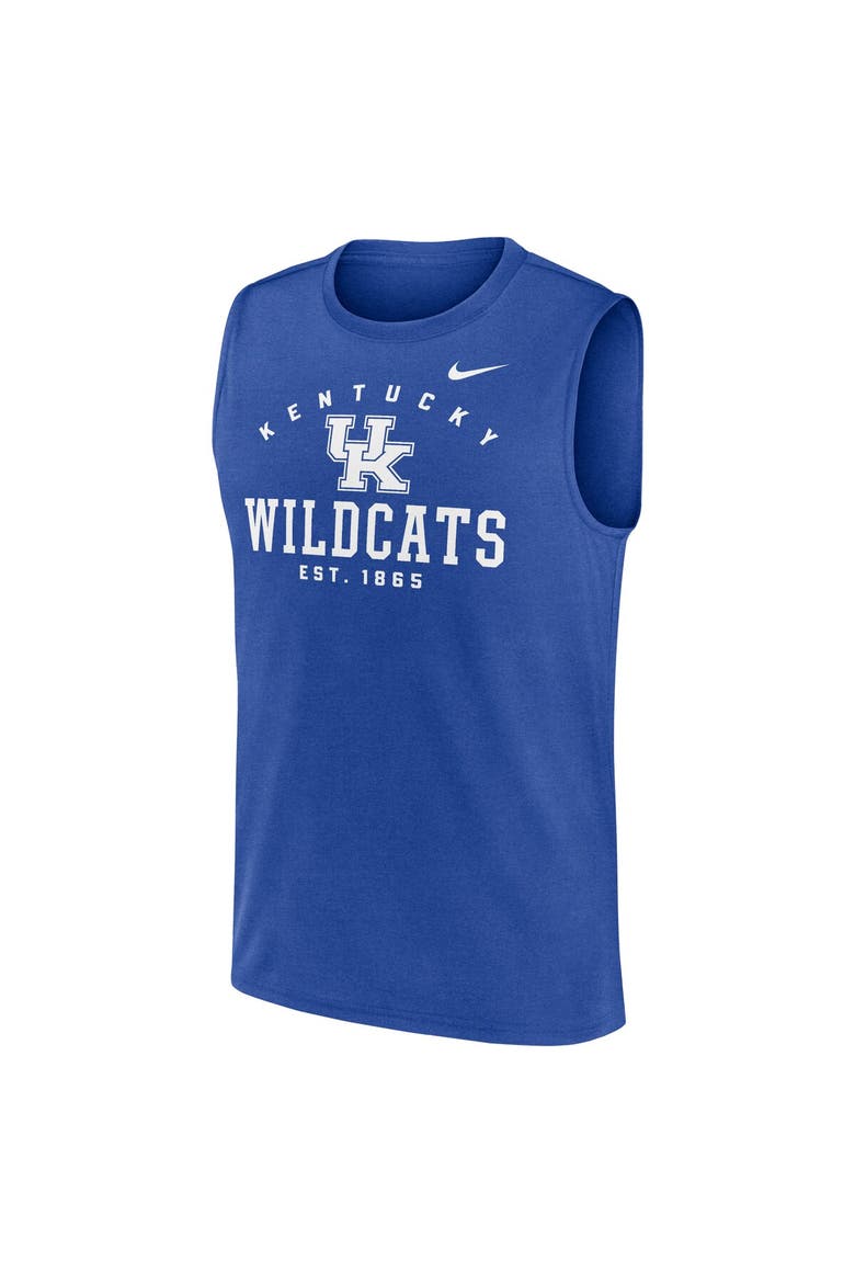Men's Nike Royal Kentucky Wildcats Primetime Legend Lock Up Performance Muscle Tank Top, Alternate, color, Royal