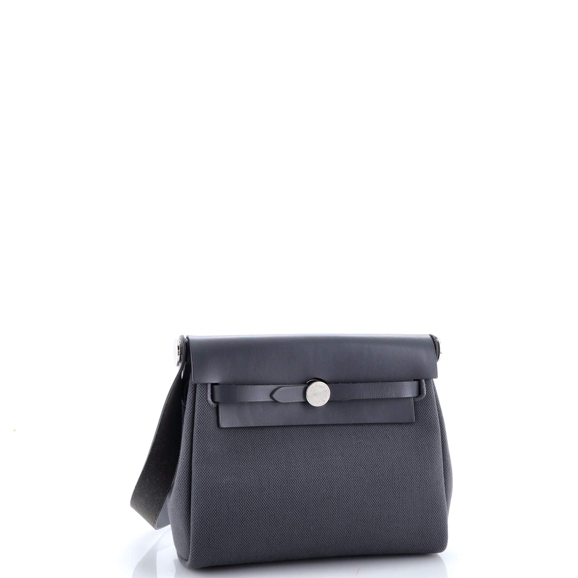 Pre-Owned Hermes Herbag Zip Toile and Leather 20, Alternate, color, 