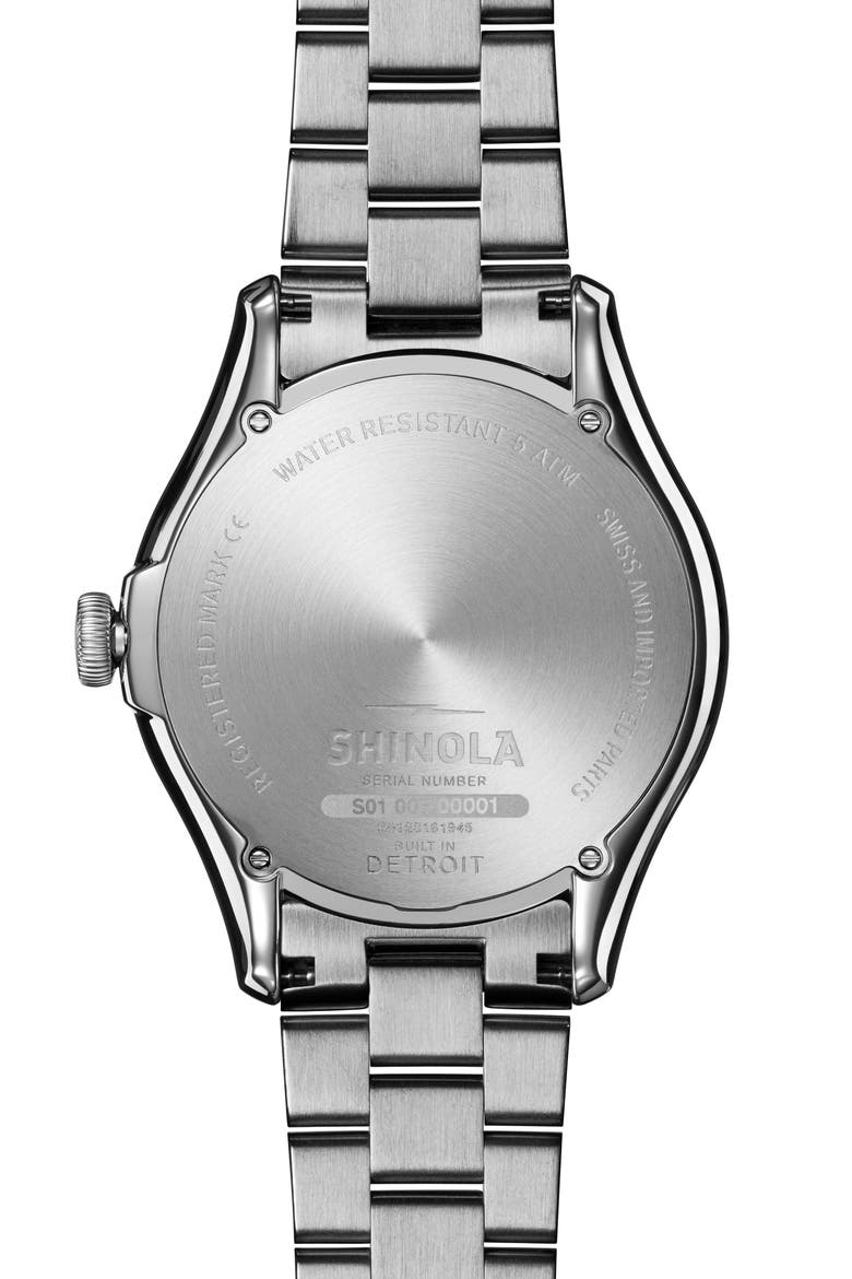 The Vinton Bracelet Watch, 38mm, Alternate, color, SILVER/ MIDNIGHT BLUE/ SILVER