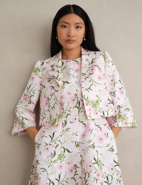 Lana Cropped Floral Jacket