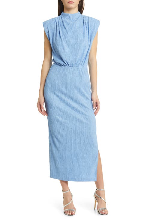 Fione Plissé Midi Dress
