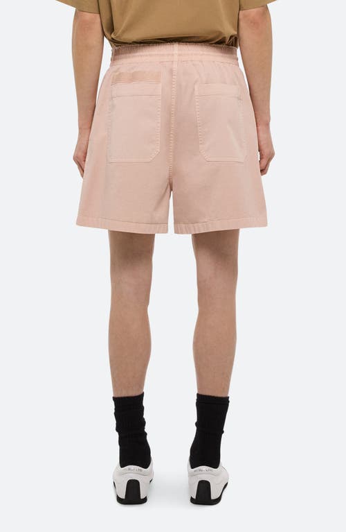 Helmut Lang Relaxed 5.5 Pull On Shorts In Pink