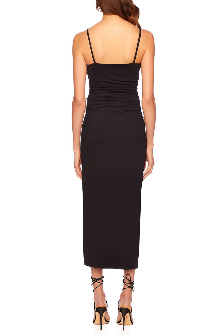 Sleeveless Body-Con Midi Dress, Alternate, color, BLACK