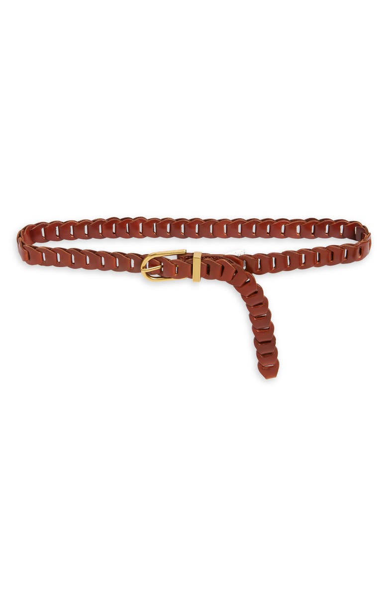 FRAME Braided Leather Belt, Main, color, 