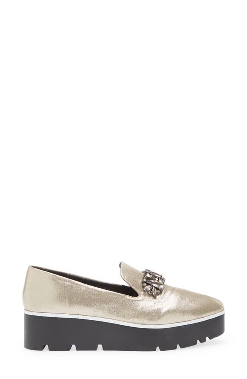 Karl Lagerfeld Paris Bri Platform Loafer In Platinum