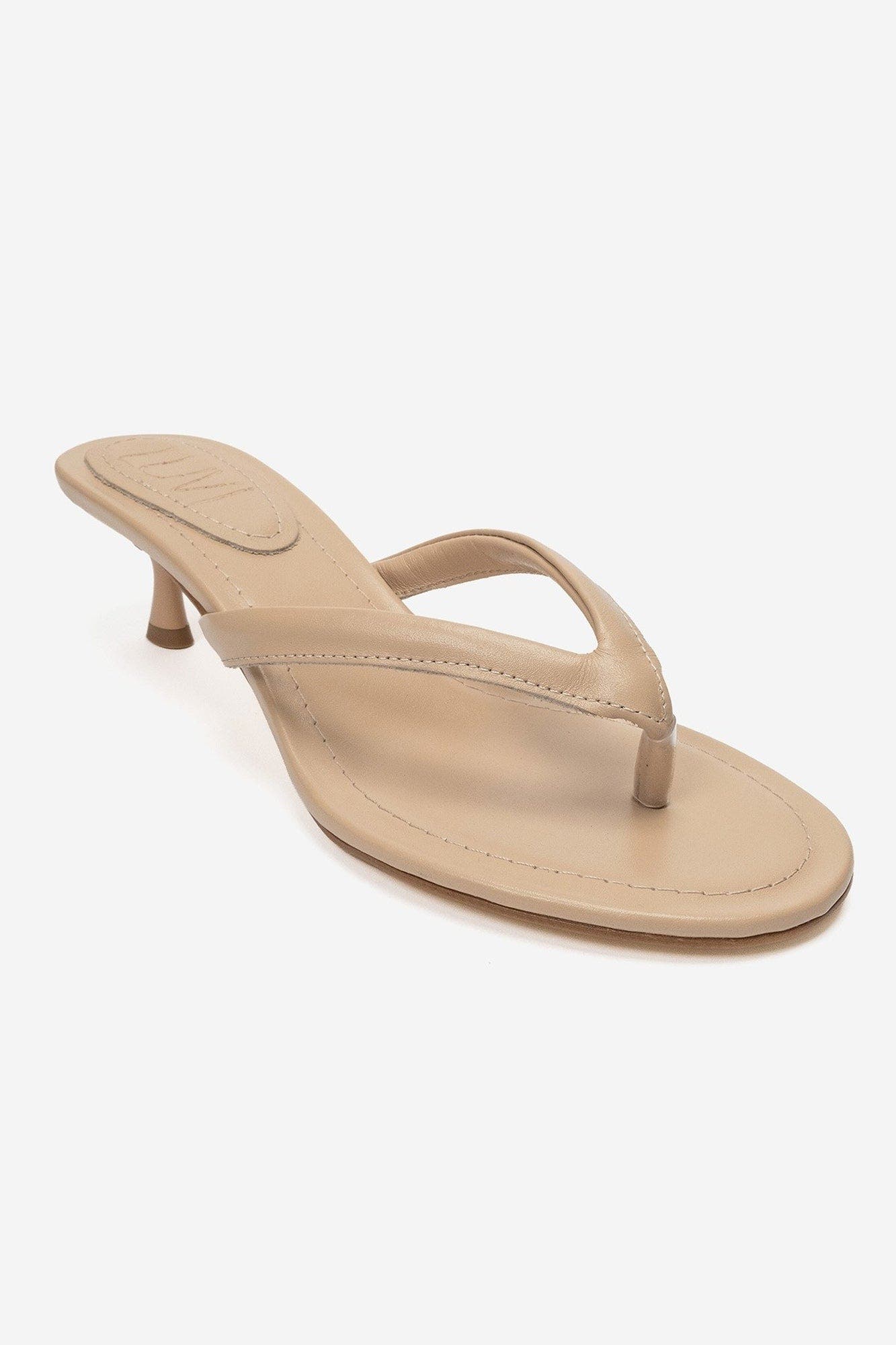 Norell Stiletto Thong Sandal, Alternate, color, Dark Beige