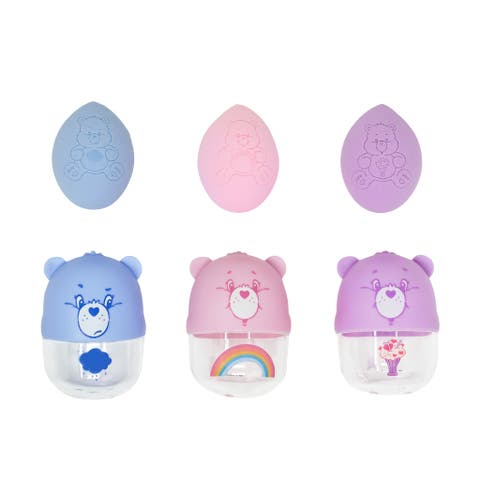 Care Bears Blending Sponge And Travel Case Trio Set