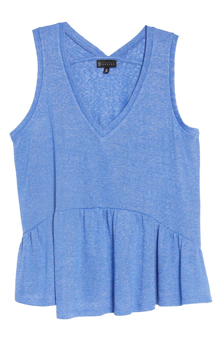 Bobeau River Peplum Tank, Alternate, color,