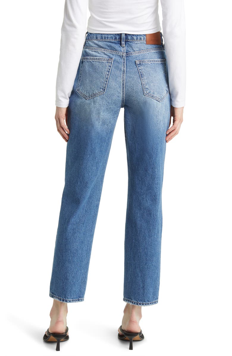 HIDDEN JEANS Crossover High Waist Straight Leg Jeans, Alternate, color,