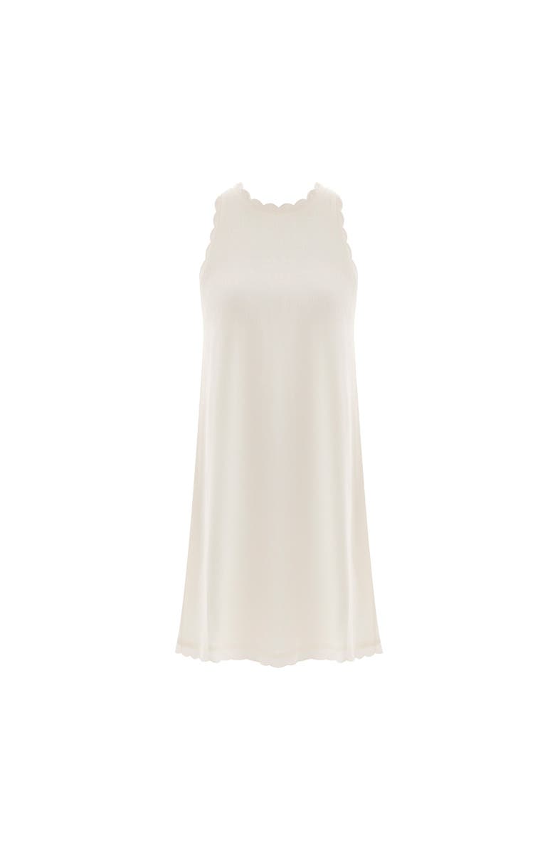 Monlicia Calia Cream Mini Linen Dress, Alternate, color, White