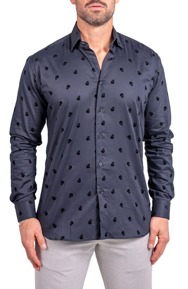 Maceoo Fibonacci Ascension Contemporary Fit Button-Up Shirt, Main, color,