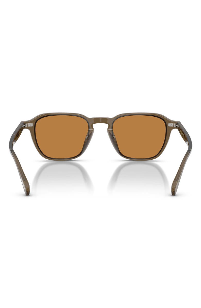 Oliver Peoples Emryn 50mm Pillow Sunglasses, Alternate, color, Hazel / Cognac