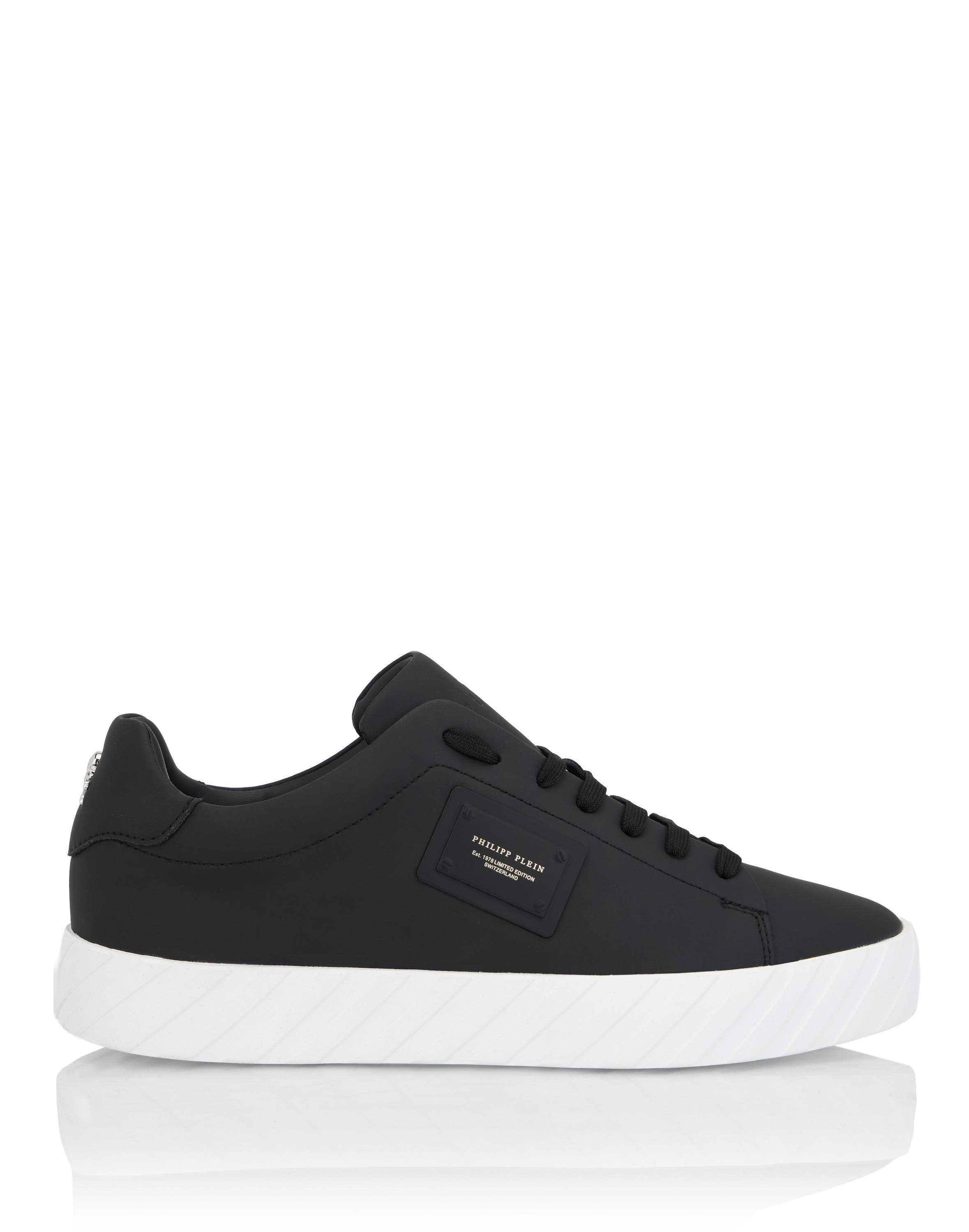 Lo-Top Sneakers Placca Unisex, Alternate, color, black