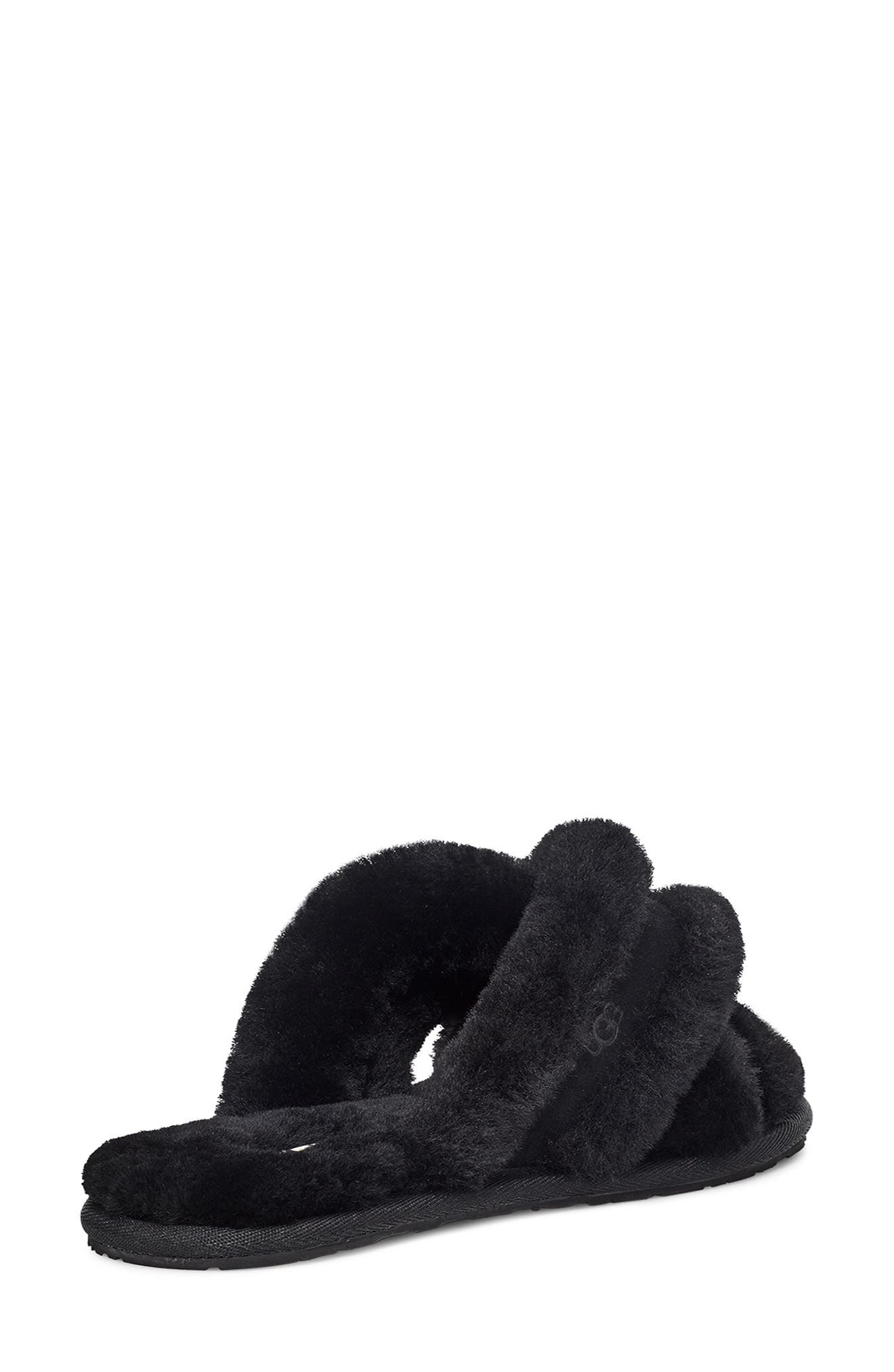UGG<sup>®</sup> Scuffita Genuine Shearling Slide Slipper, Alternate, color, 