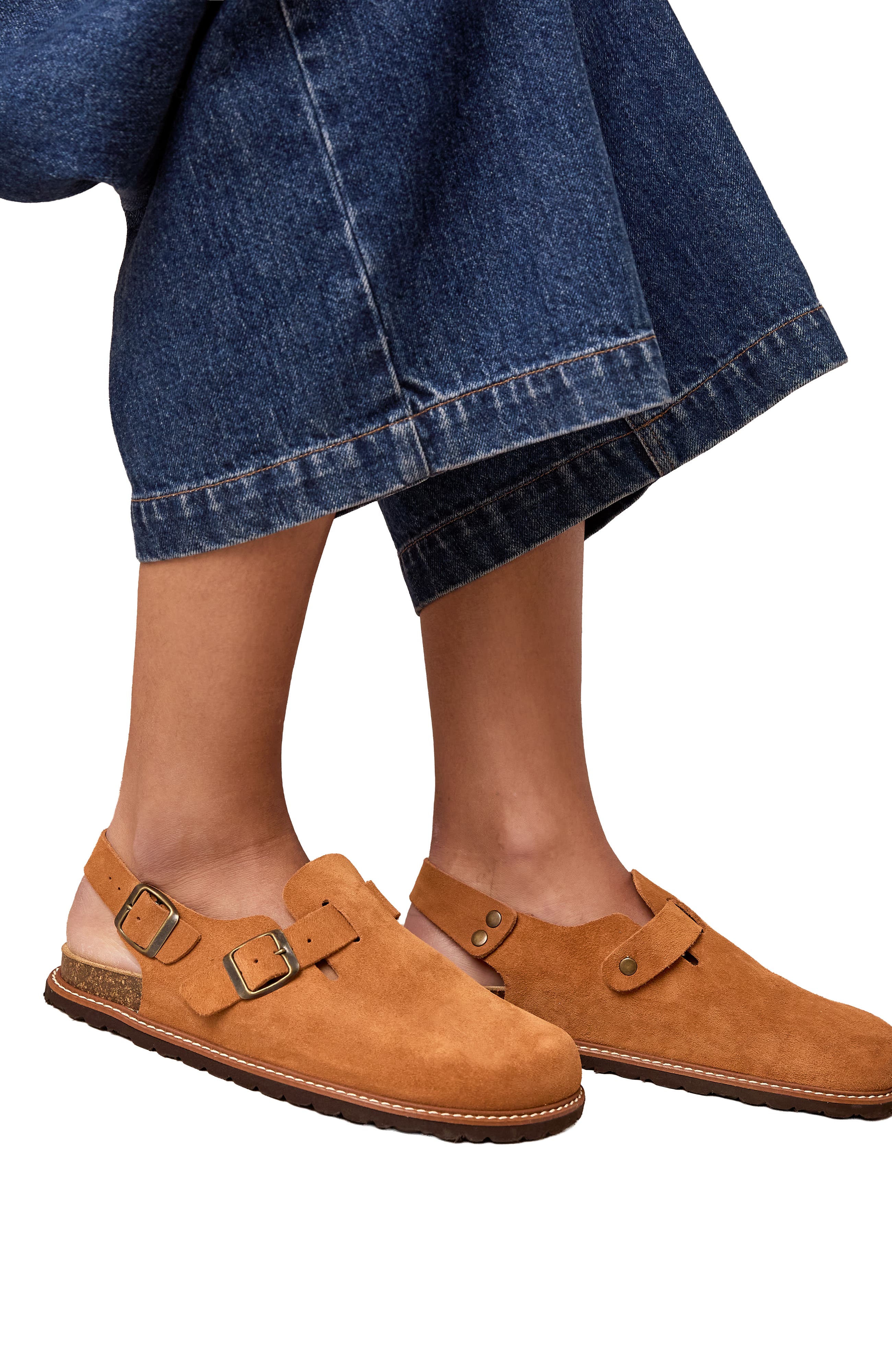 Welt Sole Sling Back Clogs, Alternate, color, Rust