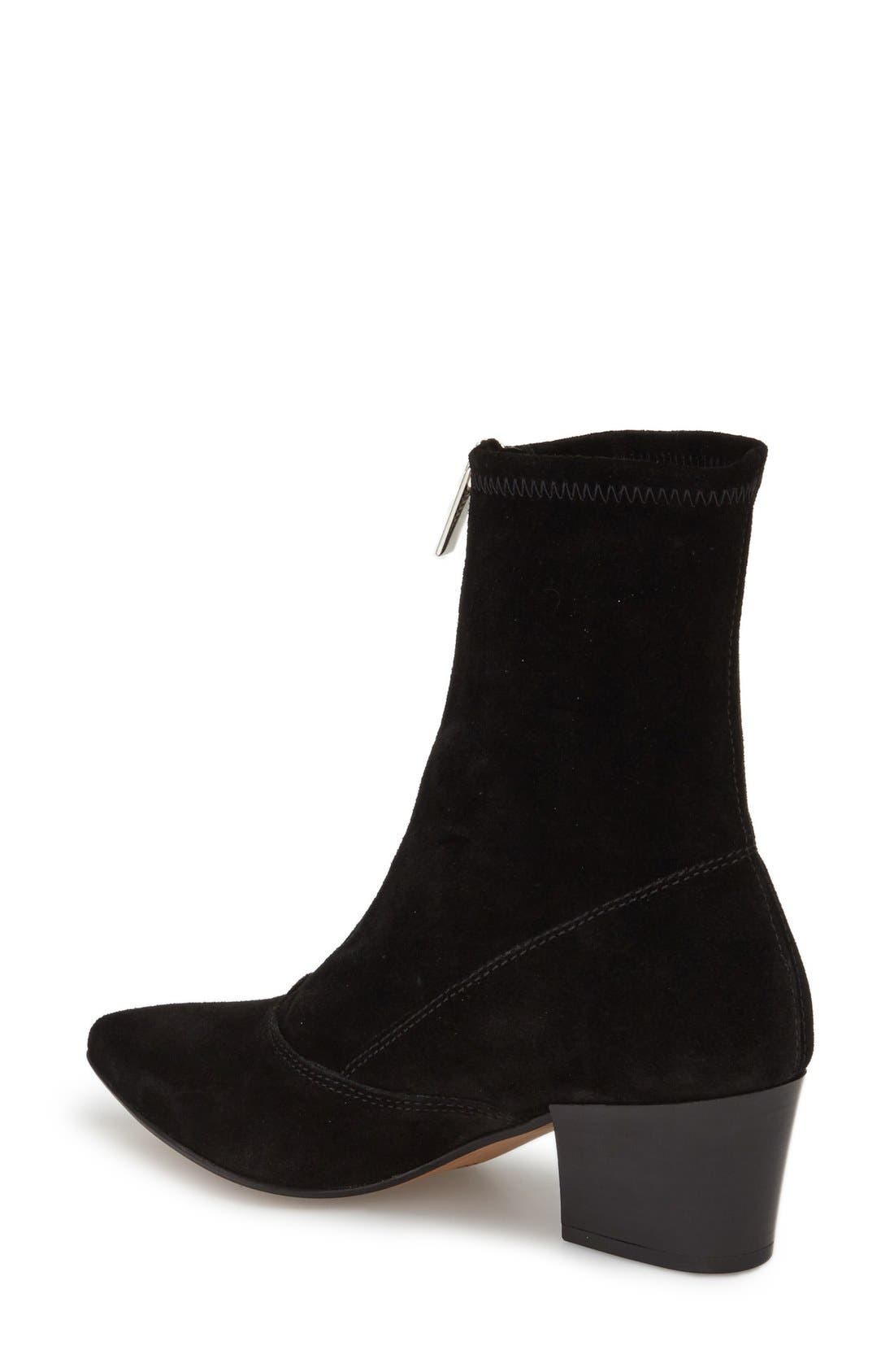 Topshop Martin Block Heel Bootie, Alternate, color, 