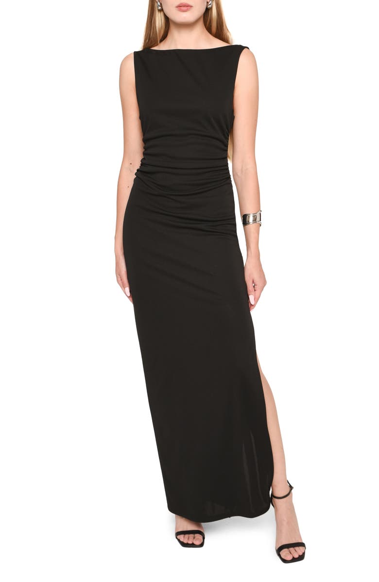 WAYF x Jourdan Sloane Diana Open Back Gown, Main, color, 