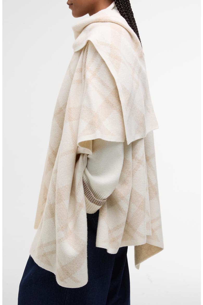 Vienna Wool Blend Sweater Cape, Alternate, color, BEIGE/ IVORY