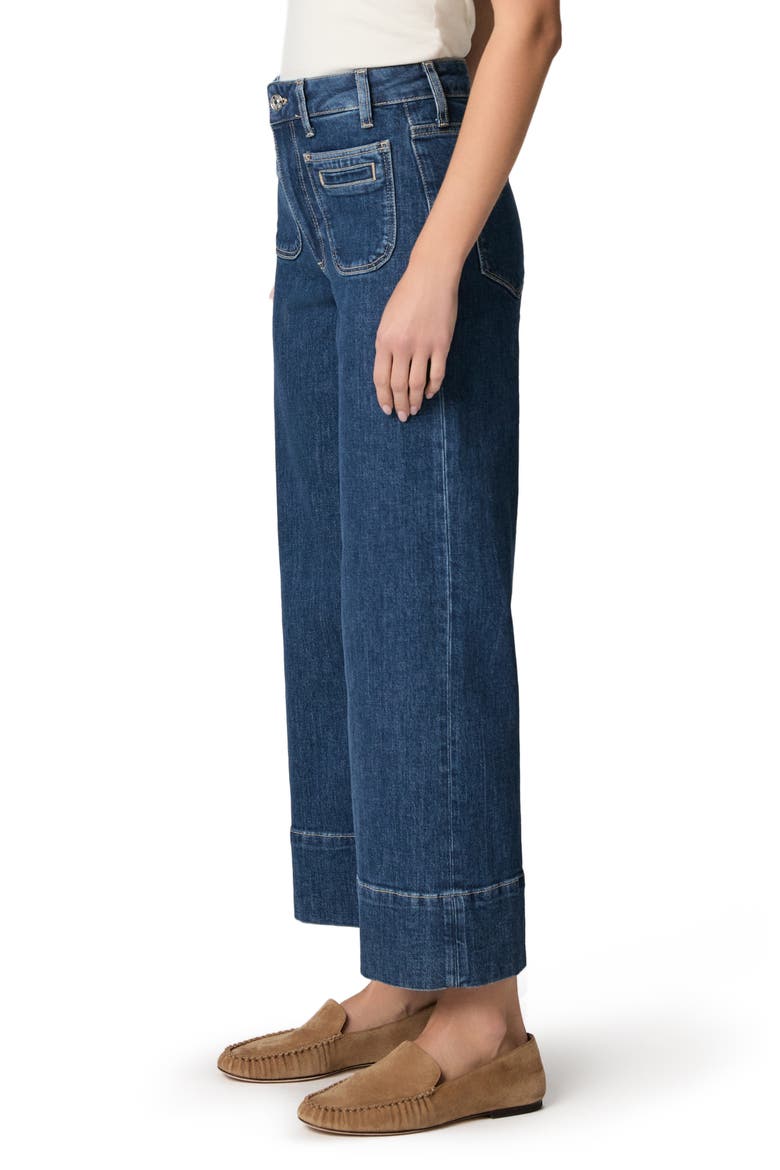 Anessa Front Pocket Ankle Wide Leg Jeans, Alternate, color, NAVIGATOR