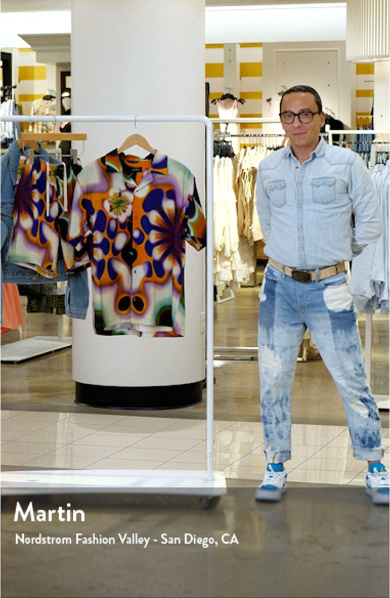 Canty Shawnax Abstract Floral Camp Shirt, sales video thumbnail