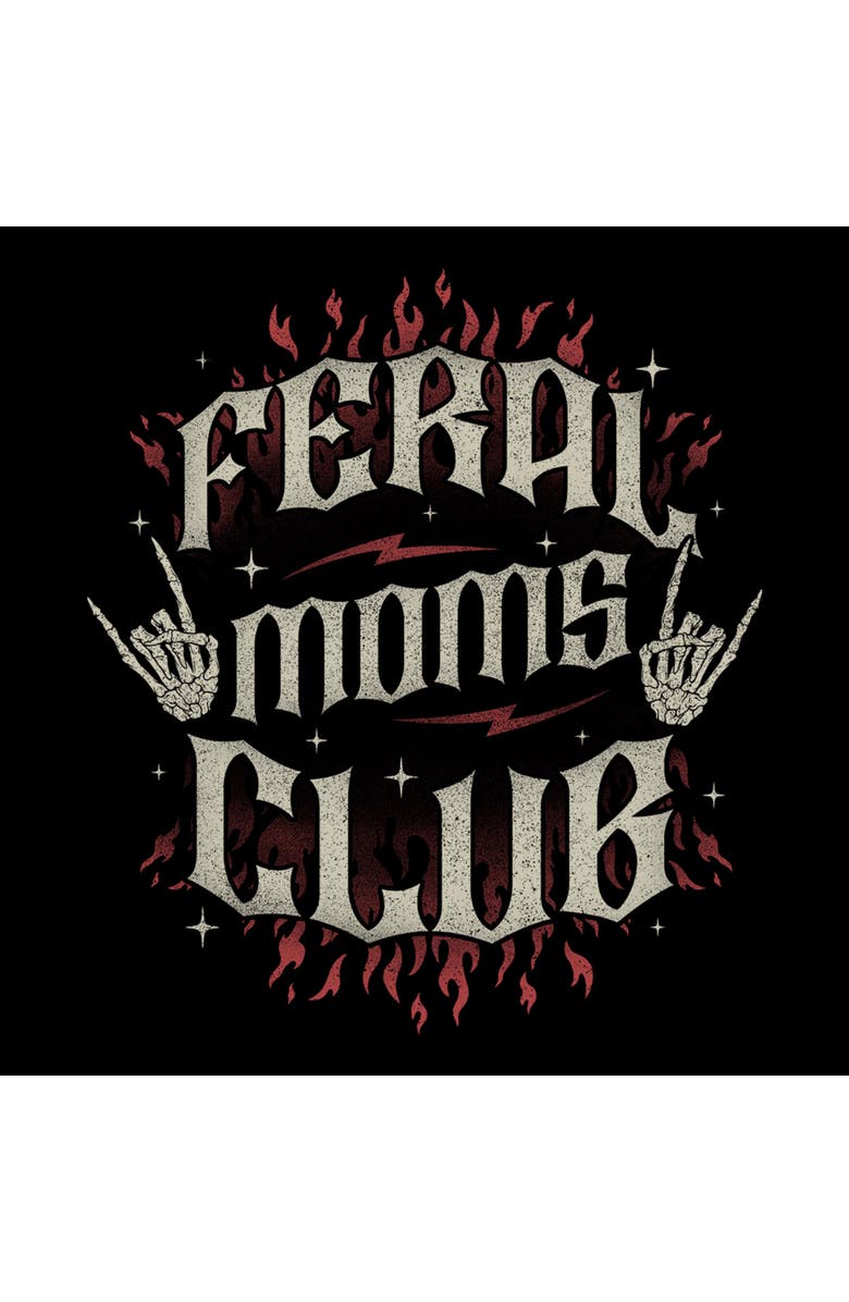 Lost Gods Men's Lost Gods Feral Moms Club Distressed Graphic T-Shirt, Alternate, color, Black