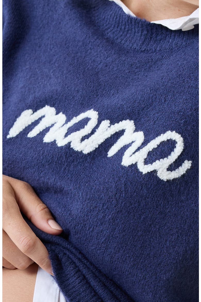 Mama Maternity Sweater, Alternate, color, NAVY