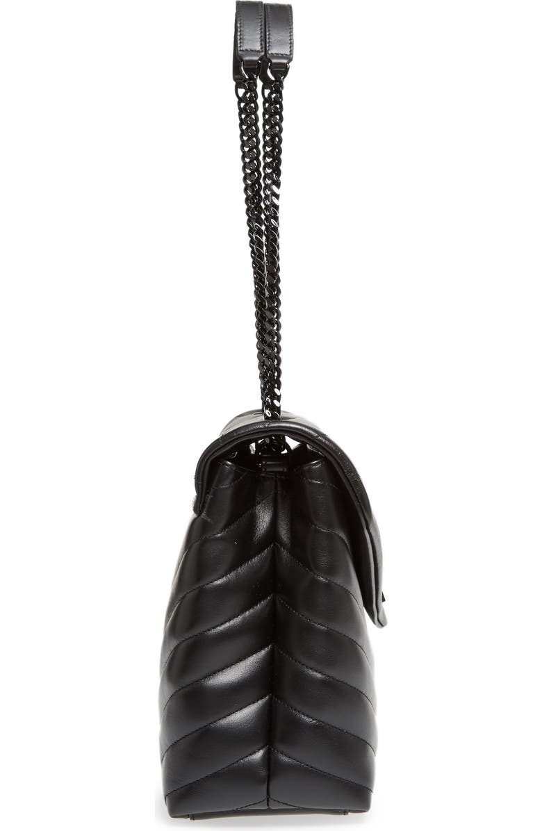 Saint Laurent Medium LouLou Matelassé Leather Shoulder Bag, Alternate, color,